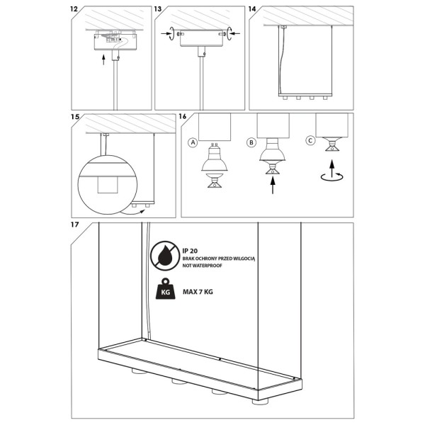 Подвесной светильник, люстра Nowodvorski 9382 Plant GU10 4x10W IP20 белый - фото №4