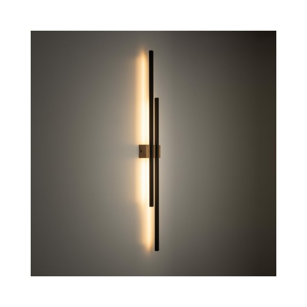 Бра, настенный светильник Tk Lighting 6416 Flash Led 2x45W 3000K 1000Lm IP20 Bk - фото №1