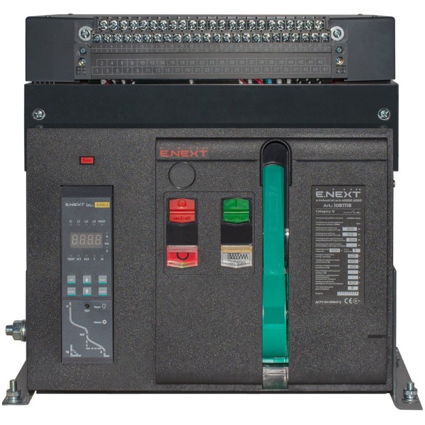 Воздушный автоматический выключатель E.Next e.industrial.acb.4000F.4000 400В 3Р с мотор-приводом и РН (i081118) - фото №1