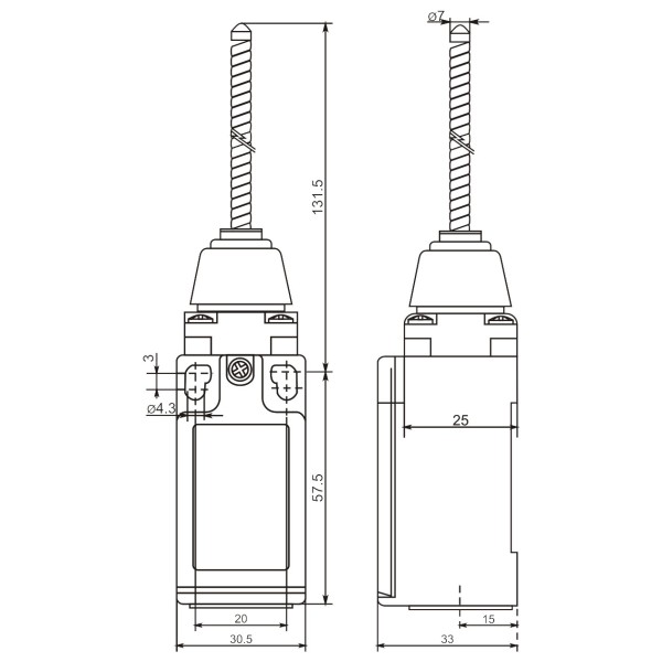 Кінцевий вимикач Promfactor FLS15M41P66 - фото №1