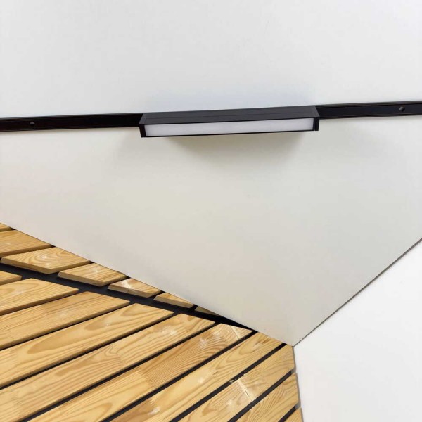 Магнітний трековий світильник UST-LR 15W 4000K 48V IP20 чорний Violux ( 320114 ) - фото №1