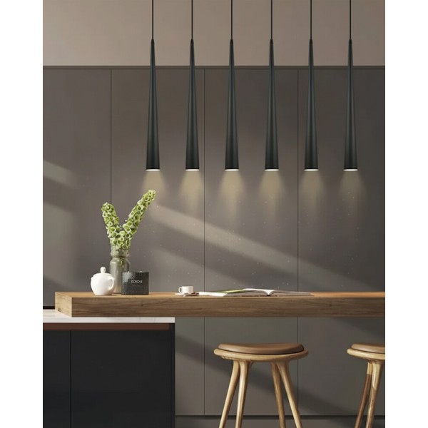 Підвісний світильник, люстра Kloodi PE-SURMA800 7W 3K BK LED 490Lm IP20 чорний - фото №2