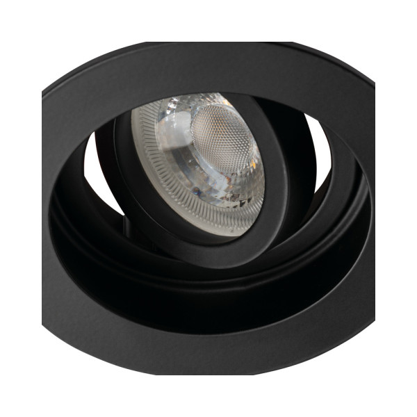 Кольцо точечного светильника Kanlux 38362 ARET 1x10W IP20 черное - фото №1