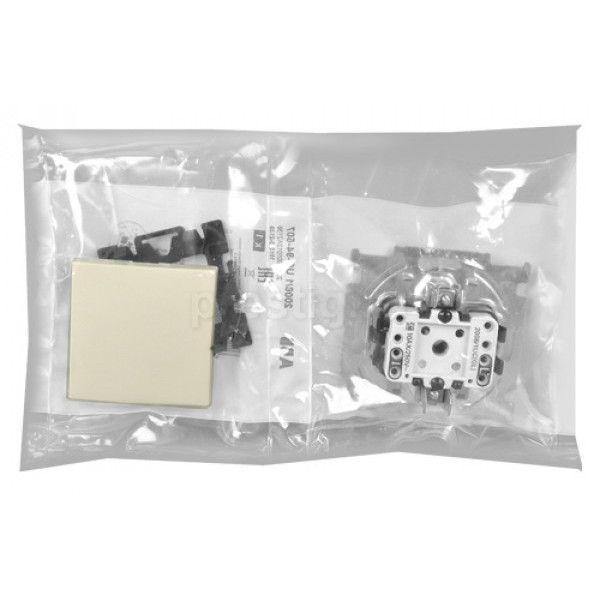 Розетка ABB Basic 55 20 EUK-92-507 с заземлением и крышкой (слоновая кость) - фото №5