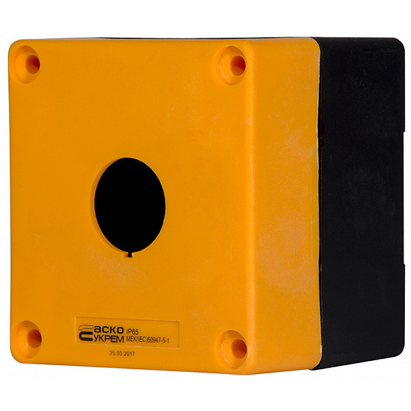 1-місний корпус Аско-Укрем HJ9-1 жовтий (A0140020034)