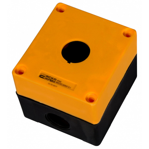 1-місний корпус Аско-Укрем HJ9-1 жовтий (A0140020034) - фото №2