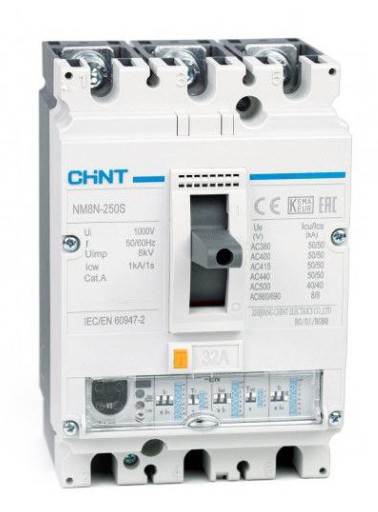 Силовой автомат Chint NM8N-250S EN 32 3P