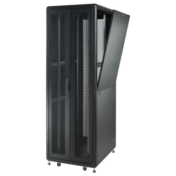 Шкаф Mirsan MR.GTS22U61DE.01 GTS 19" 22U 600x1000 (черный) RAL 9005 - фото №1