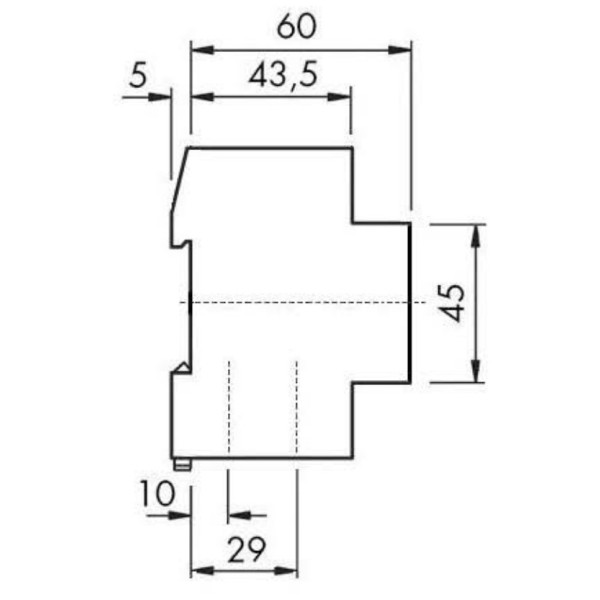 Модульний контактор Schrack BZ326460 24В AC 4НО 25А - фото №2