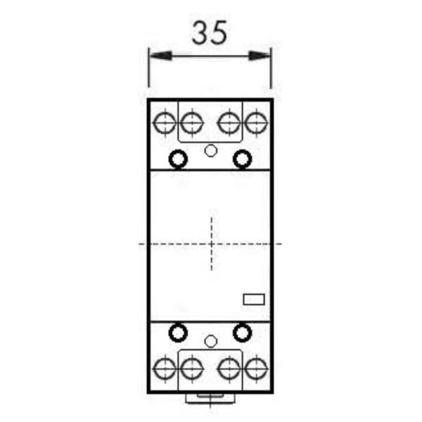 Модульний контактор Schrack BZ326460 24В AC 4НО 25А - фото №3