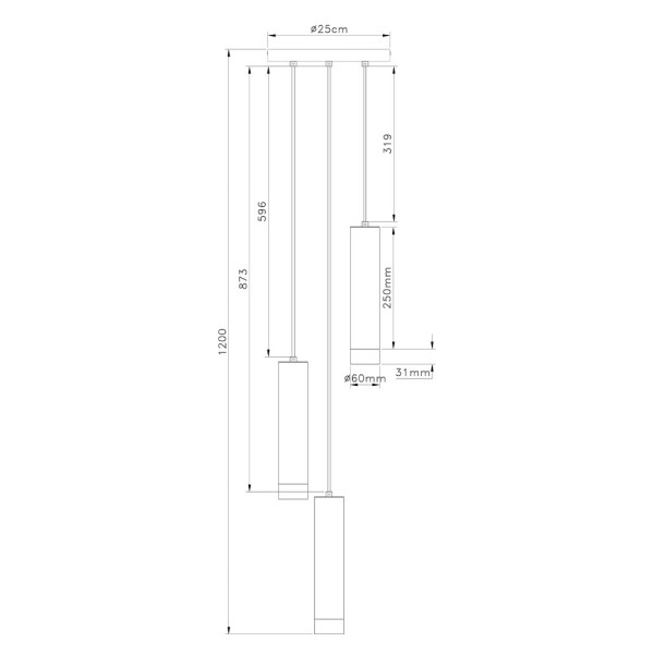 Подвесной светильник Reality 340833-30 Ina E27 3x40W IP20 Bl - фото №3