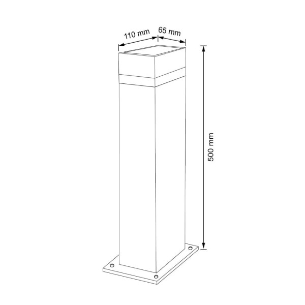 Вуличний світильник Goldlux 322371 Gilbert GU10 1x10W IP44 BK - фото №3