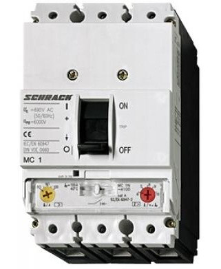 Автомат вимикач Schrack Technik MC1B-A25 3P 25кА тип A, 25А