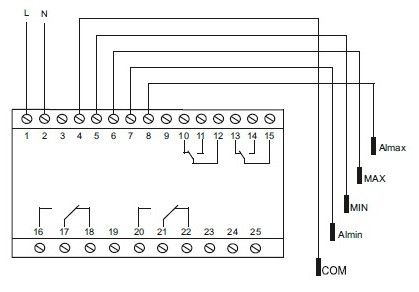 Реле контролю рівня рідини F&F PZ-832RC - фото №4
