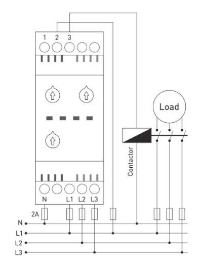 Реле захисту фази Tense FKM-05F з регульованою асиметрією з контролем чергування фаз - фото №2