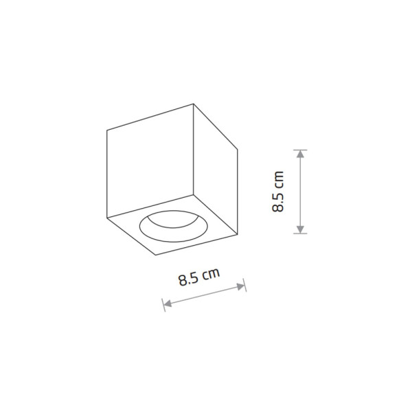 Точковий світильник Nowodvorski 10718 Parana GU10 1x15W IP44 Bl - фото №1