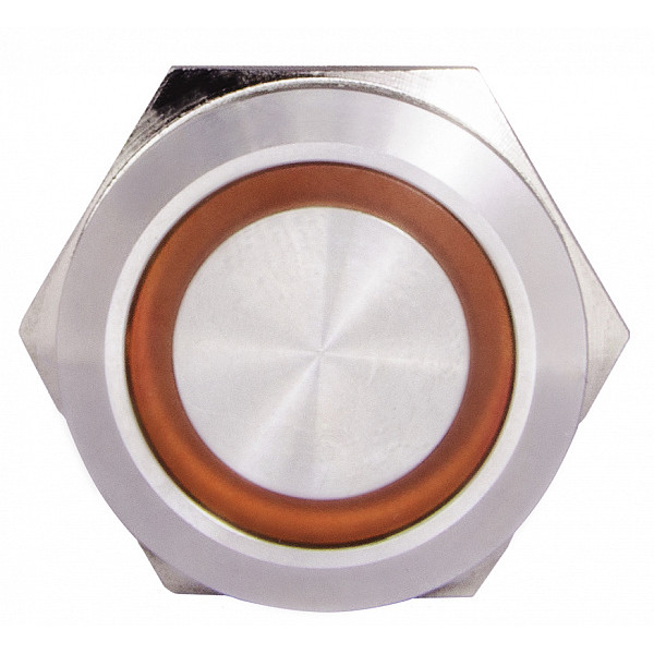 Кнопка Аско-Укрем TYJ 22-271 1NO+1NC 220В з підсвічуванням жовта (A0140010131) - фото №2