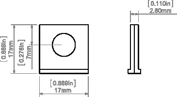 Крепеж-задвижка UCHO-ZM (KLUS_C28192N00) - фото №1