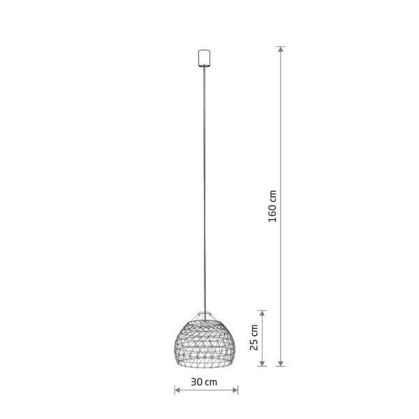 Подвесной светильник, люстра Nowodvorski 11150 Boho S E27 1x25W IP20 бежевый - фото №4