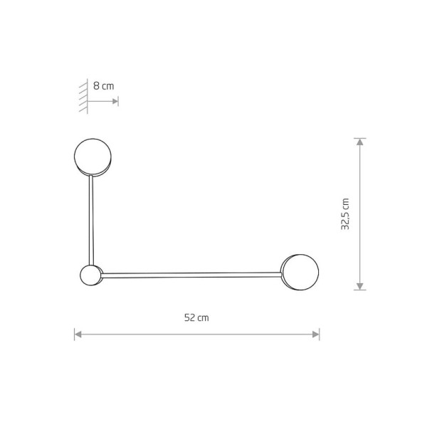 Бра, настінний світильник Nowodvorski 7801 Orbit GX53 2x8W IP20 Wh - фото №1