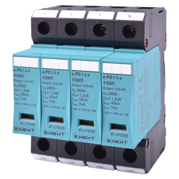 Устройство защиты от импульсных перенапряжений E.next 81.210/05 e.PO 280V/7kA