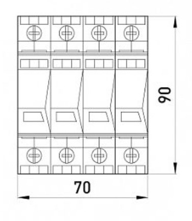 Устройство защиты от импульсных перенапряжений E.next 81.210/05 e.PO 280V/7kA - фото №1