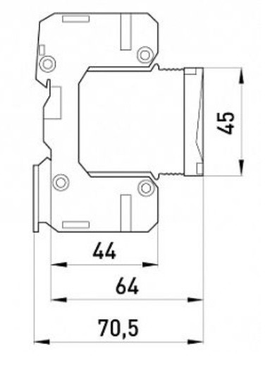 Устройство защиты от импульсных перенапряжений E.next 81.210/05 e.PO 280V/7kA - фото №2