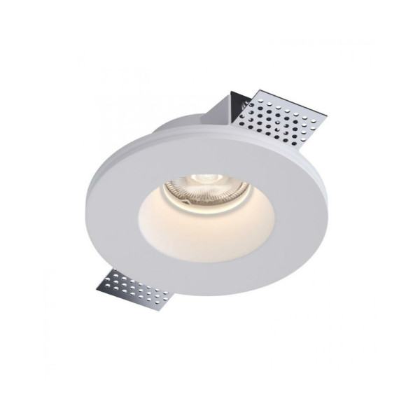 Гіпсовий точковий врізний світильник Kloodi KD-GIPS RD130 H45 GU10 1x10W IP20 Wh