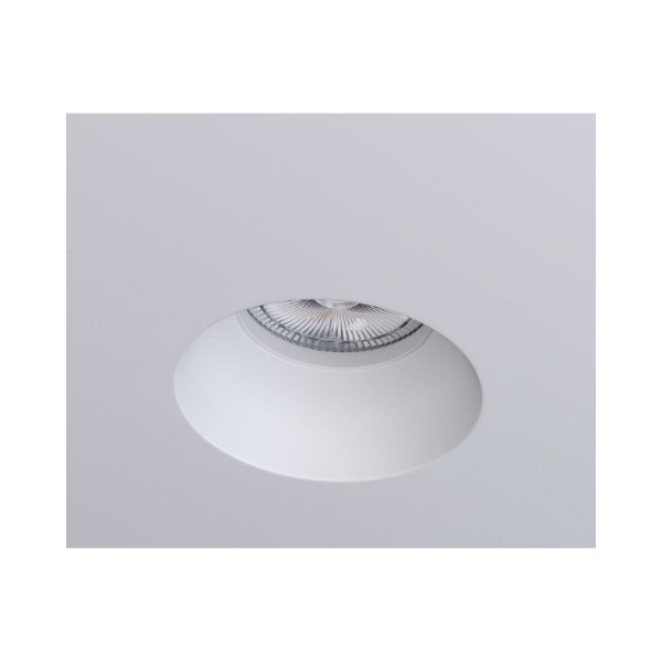 Гіпсовий точковий врізний світильник Kloodi KD-GIPS RD130 H45 GU10 1x10W IP20 Wh - фото №1
