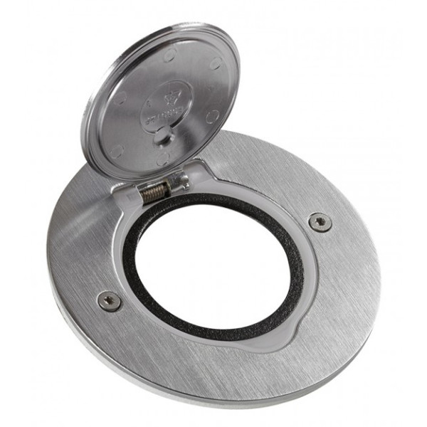 Напольный круглый розеточный люк Legrand 89701 (нержавеющая сталь)