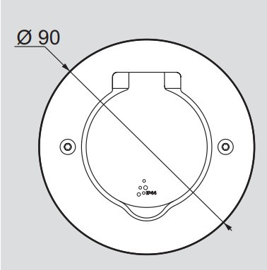 Напольный круглый розеточный люк Legrand 89701 (нержавеющая сталь) - фото №1