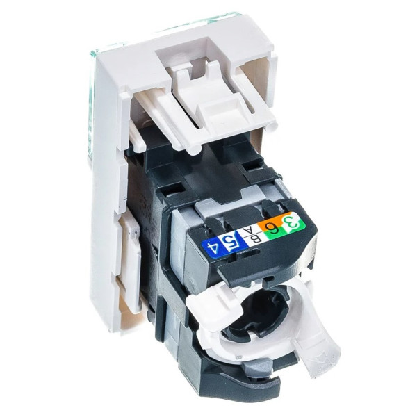 Розетка компьютерная Legrand Mosaic Cat. 5e RJ 45 - фото №2