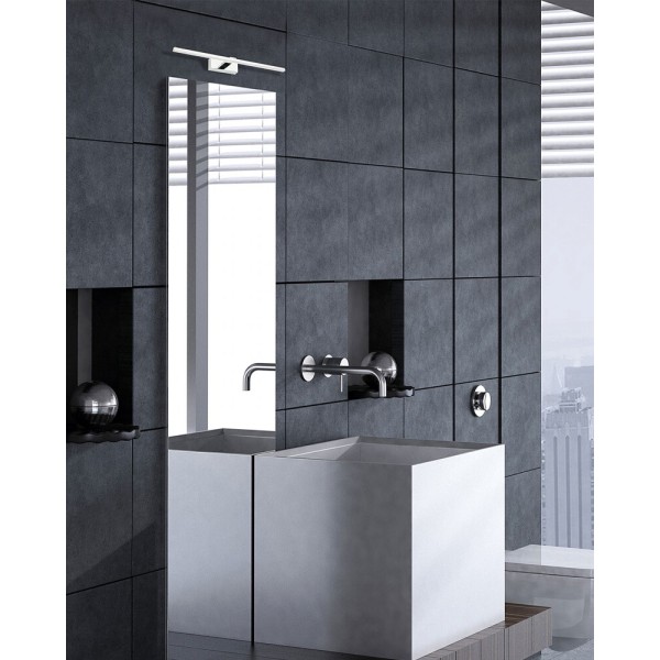 Світильник для дзеркала у ванній, підсвітка для картин Nowodvorski 9346 Van gogh LED 1x9W 3000K 370Lm IP44 Chrom - фото №1