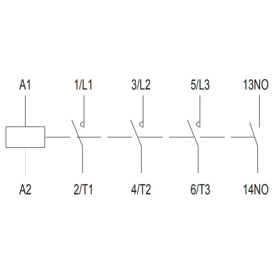 Мініконтактор NOARK Ex9CS12 10 3Р 12A 230В AC 1NO (101068) - фото №2