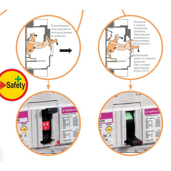 Автоматичний вимикач ETI 004671043 EB2 125/3S 50А 3р (36кА) - фото №10