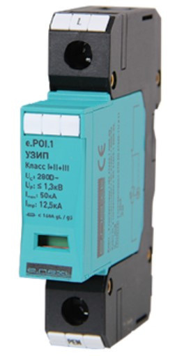 Пристрій захисту від імпульсних перенапруг E.next 81.001 e.POI.1 280V/12 5kA