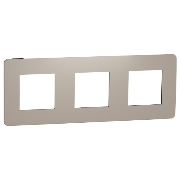 Трехпостовая рамка Schneider Electric NU280628 (песочный/антрацит)