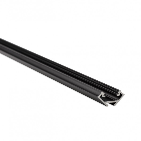 Профиль для светодиодной ленты Lumines C черный