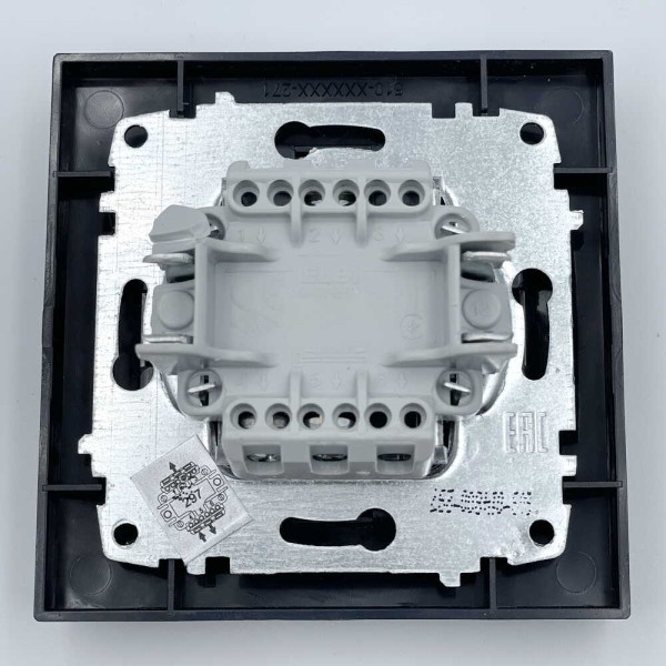 Выключатель EL-BI VEGA черный мат жалюзи 1кл 3-х поз. ( 609-014800-297 ) - фото №2