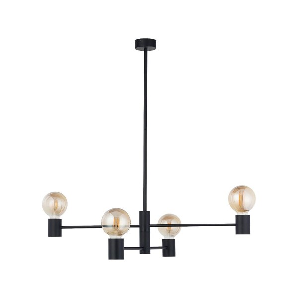 Люстра Nowodvorski 7931 Radius E27 4x25W IP20 чорна - фото №1