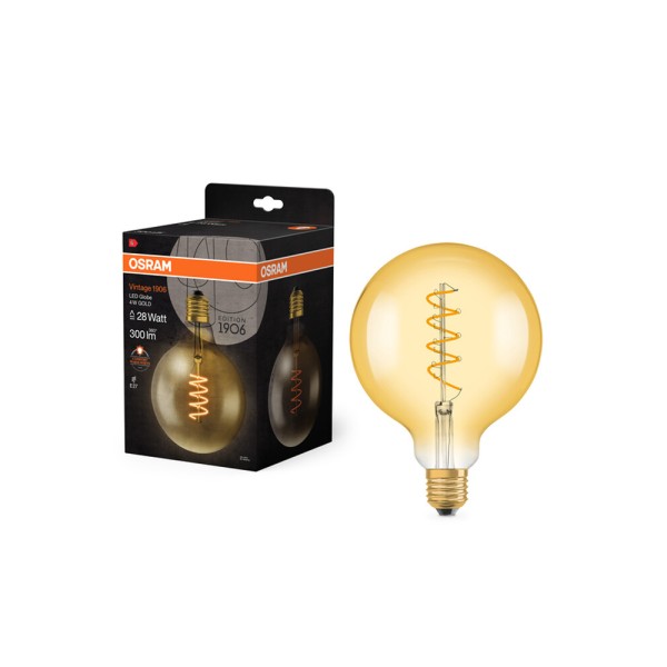 Светодиодная лампочка Osram 4058075092136 Vintage LED E27 1x4W 2000K 300Lm IP20 - фото №3