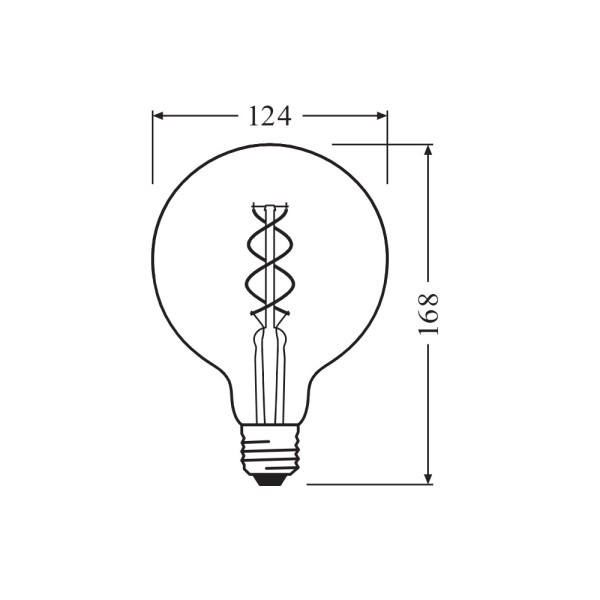 Светодиодная лампочка Osram 4058075092136 Vintage LED E27 1x4W 2000K 300Lm IP20 - фото №4