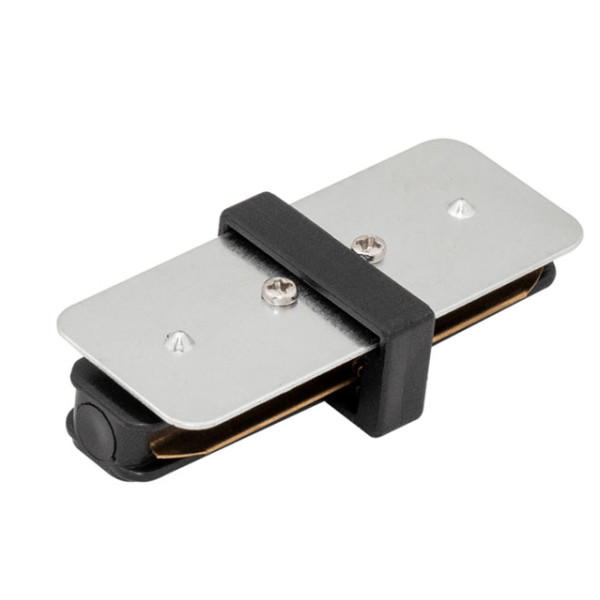 З'єднувач трекових шинопроводів Evrolight 42824 I-форма (чорний) - фото №1