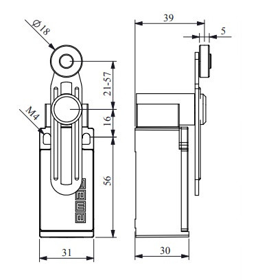 Кінцевий вимикач EMAS L5K13MEP122 - фото №5