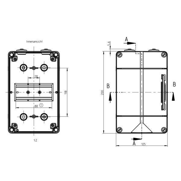 Щит навесной AK 05, под 5 автом. выкл - фото №11
