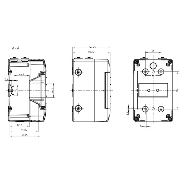 Щит навесной AK 05, под 5 автом. выкл - фото №12
