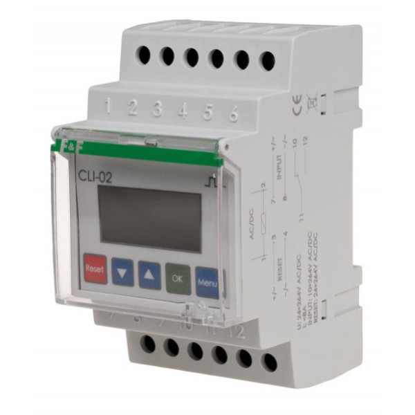 Лічильник імпульсів F&F CLI-02 24-264В AC/DC 8А - фото №2