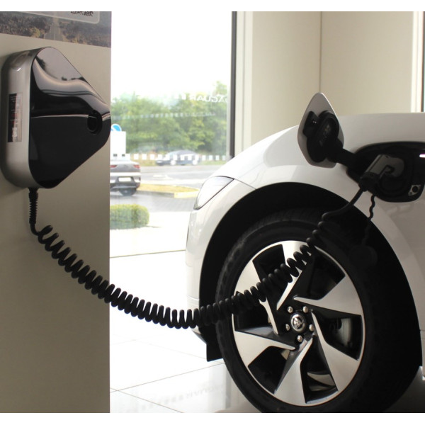 Зарядна станція для електромобілів E-line 22кВт 32A 3-фазы Type 2 D station (D2-332) - фото №3