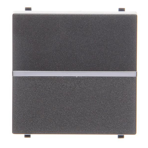 Однокнопочный выключатель ABB Zenit 2CLA220100N1801 N2201 AN (антрацит) - фото №1