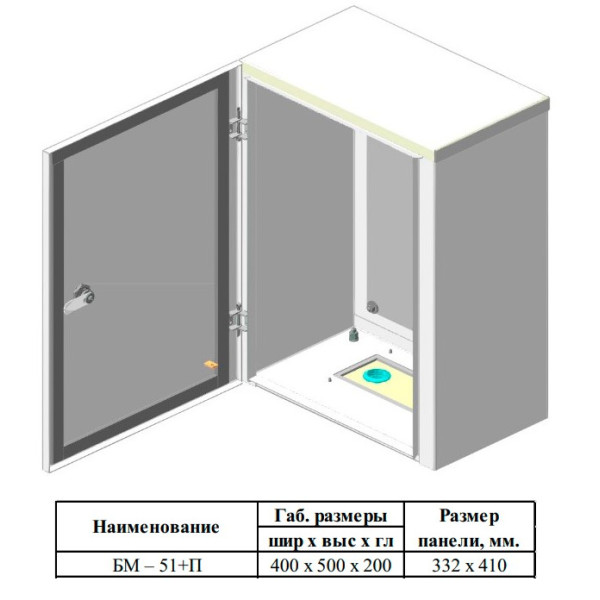 Бокс монтажный Билмакс БМ-51 с панелью монтажной - фото №4